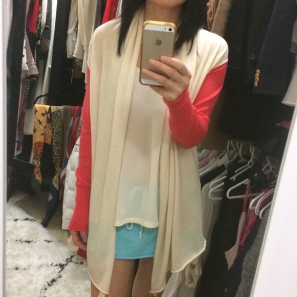 Club Monaco 100% Cashmere Open Front Cardigan - Picture 5 of 6